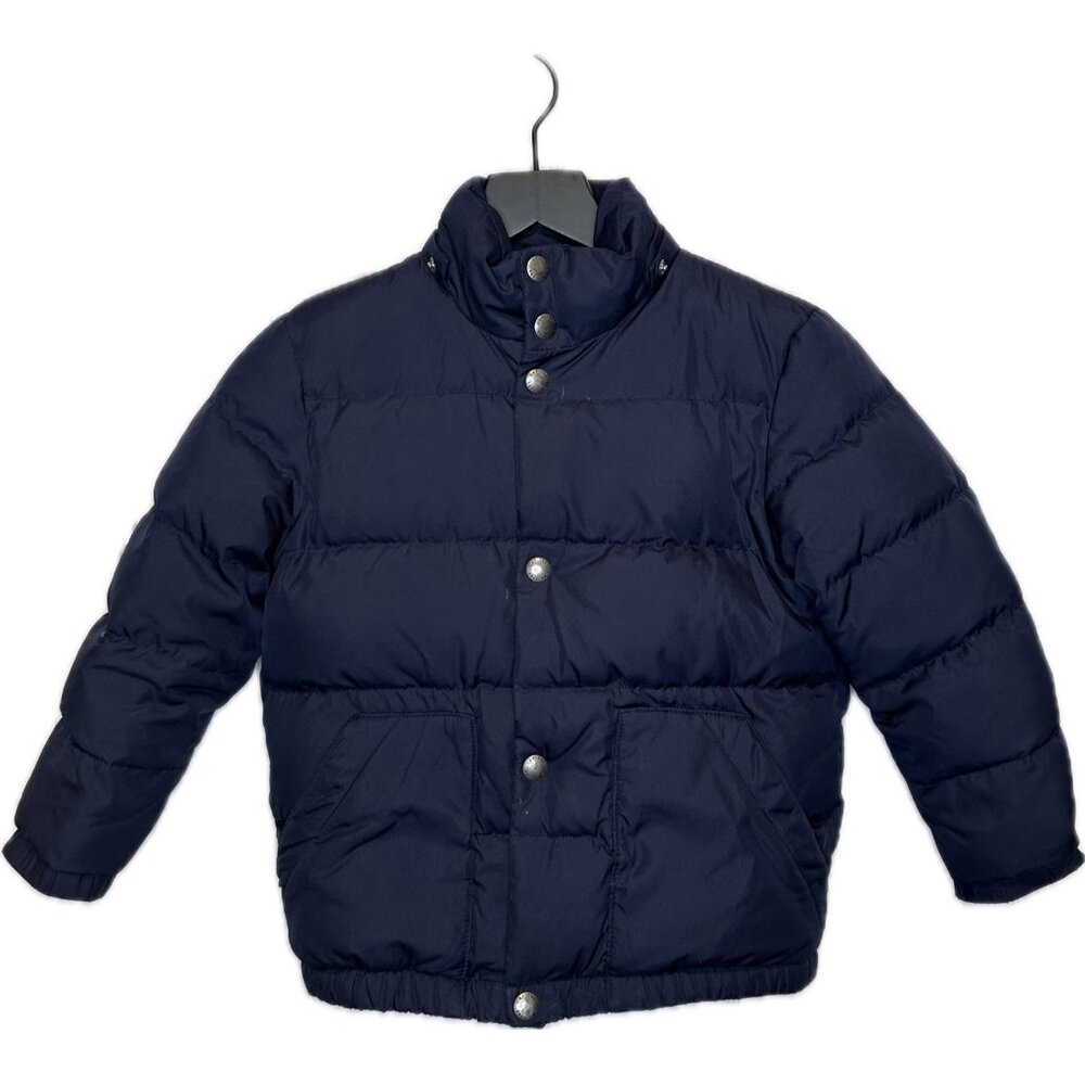 Gap Boy's Down Jacket, Navy Blue, 75% Down Fill, Size XS 4-5